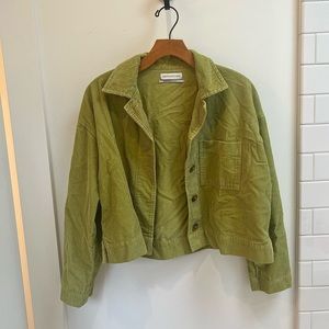 Green Corduroy Lightweight Jacket